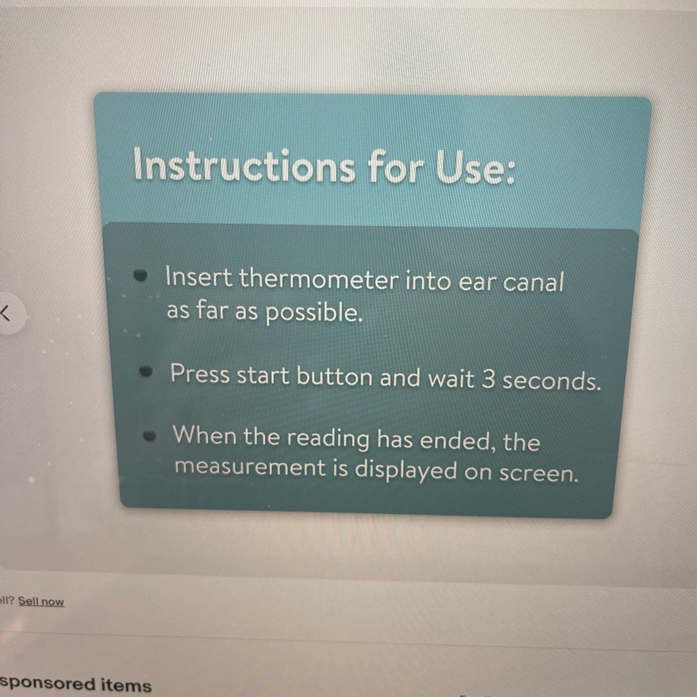 Infrared 1 second in ear digital thermometer - Picture 13 of 14